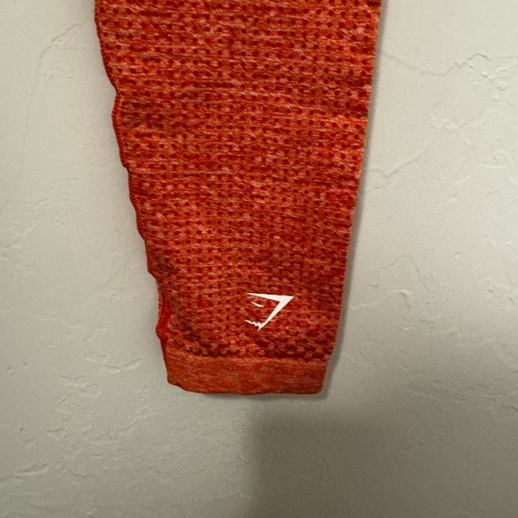 Gymshark Vital Seamless leggings size medium orange contouring compression waist - Picture 3 of 5